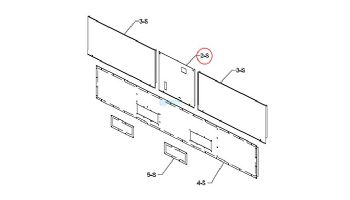 Raypak Upfront Control Panel with LCD and Window | 016591F