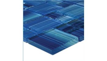 Artistry In Mosaics Watercolors Series Glass Tile | Caribbean Blue Mixed | GW8M2348B11