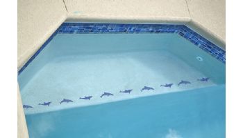 Artistry In Mosaics Watercolors Series Glass Tile | Caribbean Blue Mixed | GW8M2348B11