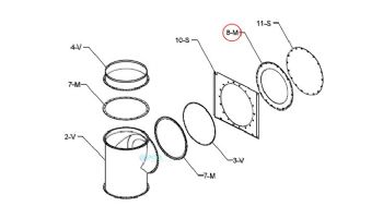 Raypak Flue Exhaust Adapter Seal Gasket | 009636F