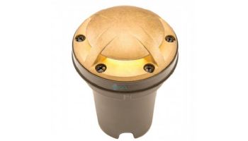 FX Luminaire 6 LED In-Grade Light | Natural Brass | Ground Wash 180 Degree | FC-6LED-GW-180-BS