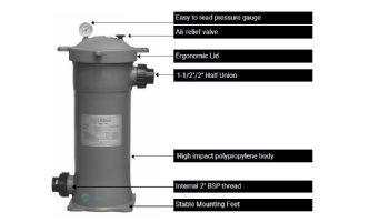 Waterco C75 Trimline Bag Filter Housing 87 PSI | Bag Sold Sepatately | 37610750