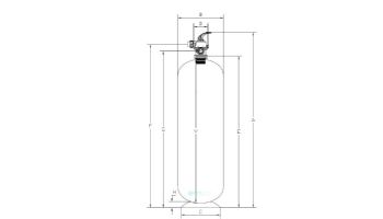 Waterco W300n 14" Micron Deep Bed Sand Filter Only 102 PSI | 4" Neck 1.5" Bulkhead Connection | 22473011NA