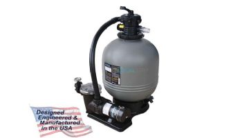 Waterway Carefree Above Ground Pool 16" Top Mount Sand Deluxe Filter System | 1HP Pump 1.4 Sq. Ft. Filter | 3' NEMA Cord | FSS016910-6S