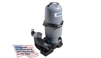 Waterway ClearWater II Above Ground Pool D.E. Deluxe Filter System | 1HP Pump 12 Sq. Ft. Filter | 3' Twist Lock Cord | FDS044107-3S