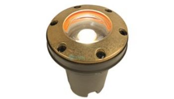 FX Luminaire FC LED Well Light | 3 LED Zone Dimming | Ring Faceplate | Natural Brass | FC-ZD-3LED-RG-BS