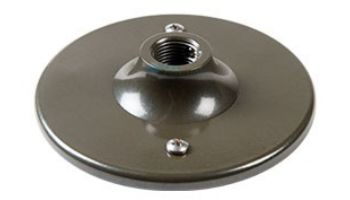 FX Luminaire LED Down Lights - Mounting Wall Plate Round 1/2" Thread | Black | WP-RD-050-FB