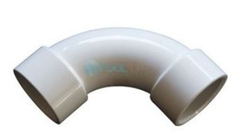 Waterco 2" 50mm Socket PVC Sweep Elbow 90 Degree | White | Pressure Rated | 121552