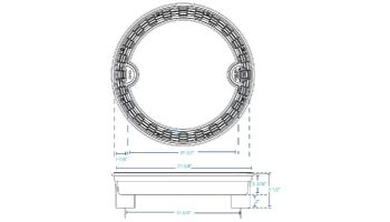Custom Molded Products 20" Unblockable Ring Complete Drain | Gray | 25506-331-000