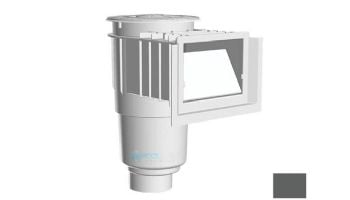 AquaStar Flow Star Skimmer with Water Stop Face, Float Assembly, Basket, Lid, Adjustable Collar and 4" Socket Sump | Dark Gray | SKR105D