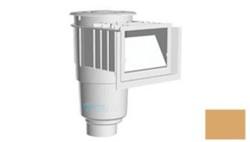 AquaStar Flow Star Skimmer with Water Stop Face, Float Assembly, Basket, Lid, Adjustable Collar and 4" Socket Sump | White | SKR101D