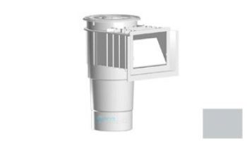 AquaStar Flow Star Skimmer with Water Stop Face, Float Assembly, Basket, Lid, Adjustable Collar and 6" Socket Sump | White | SKR101F