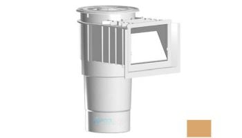 AquaStar Flow Star Skimmer with Water Stop Face, Float Assembly, Basket, Lid, Adjustable Collar and 6" Socket Sump | Tan | SKR108F