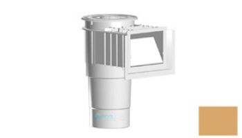 AquaStar Flow Star Skimmer with Water Stop Face, Float Assembly, Basket, Lid, Adjustable Collar and 6" Socket Sump | White | SKR101F