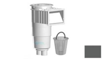 AquaStar Flow Star Skimmer with Flush Face, Float Assembly, Basket, Lid, Adjustable Collar and 9" Ultra Basket | White | SKR201-L