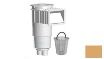 AquaStar Flow Star Skimmer with Flush Face, Float Assembly, Basket, Lid, Adjustable Collar and 9" Ultra Basket | White | SKR201-L