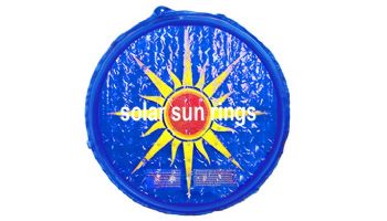 Solar Sun Rings Solar Blanket | Sunburst Pattern | 5' Diameter with Water Anchors | SSRA-SB-02