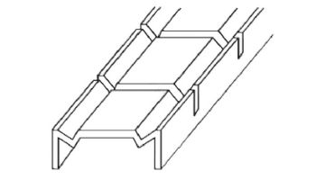 Stegmeier Re-Cover Channel Drain | 10_#39; White | RCD-W loading=