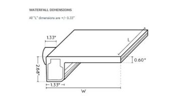 Natural Wonders 12" Rainfall with 6" Lip Back Port | White | 25587-130-000