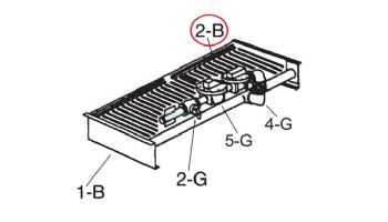 Raypak Burner Hold Down/Spacer | 002120F
