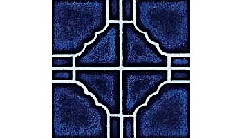 Cepac Tile Zodiac Print Pool Tile | Royal Blue | ZC141