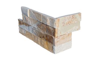 National Pool Tile Natural Ledgerstone 6x16 Corner | Smoke Gray |LDGR-SMOKE CRN