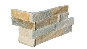 National Pool Tile Natural Ledgerstone 6x16 Corner | Gray Marble | LDGR-MARBLE CRN