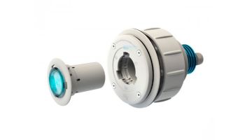 CCEI Lighting Plug-in-Pool System Mini Gaia M12 White Underwater LED Light | White Escutcheon | PK10R803/W