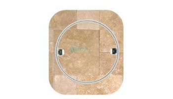 AquaStar Fillable Standard 10" Skimmer Lid and Frame | Tan | FL10108