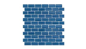 National Pool Tile Parallax Series 1x2 Glass Tile | Blue | PLL-BLUE