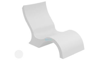 Ledge Lounger Signature Collection Lowback Chair | White | LL-SG-LBCR-W