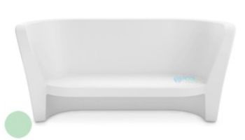 Ledge Lounger Affinity Collection Outdoor Loveseat | White | LL-AF-LS-W
