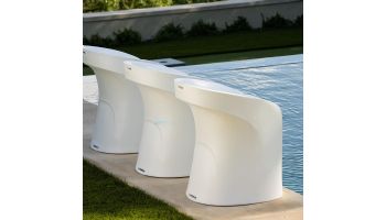 Ledge Lounger Signature Collection Barstool | Counter Height - Seat Height 17.5" | White | LL-SG-BS30-W