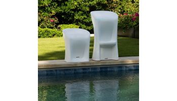 Ledge Lounger Signature Collection Barstool | Counter Height - Seat Height 17.5" | Coral | LL-SG-BS30-CO