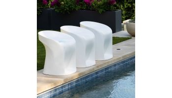 Ledge Lounger Signature Collection Barstool | Counter Height - Seat Height 17.5" | Coral | LL-SG-BS30-CO