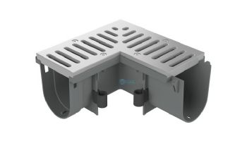 AquaStar 90Deg. Sump Dry Deck, Deck Drain | Medium Gray | DD6117