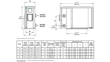 Raypak Crosswind 65-I Heat and Cool Pump | 61,000 BTUH | Spiral Titanium Heat Exchanger | Digital Controls | 65-I-M 017745 | 65-I-D 017749 | 65-I-R 017741