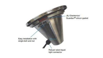 J&J Electronics Incandescent Inground Pool Light Fixture | 300W 120V 50' Cord | TPL-P120-300-50