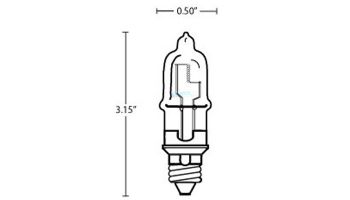 Halco Prism T4 E11 Single Ended Halogen Lamp | 250W 130V | Q250CL/MC 107032