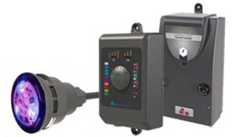 CCEI Mini Brio RGBW Multi-Color LED Pool Light Kit with Power Supply & Light Controller | 100' Cord | PK10R313/100 PF10V201 PF10R08J