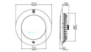 PAL Lighitng Evenglow Multi-Color LED Pool Light | 30W 12V 80' Cord with Plug | 64-EGL-80