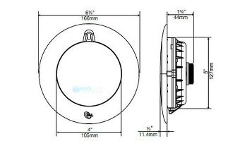 PAL Lighting Evenglow Multi-Color LED Spa Light | 7W 12V 80' Cord with Plug | 64-EGM-80