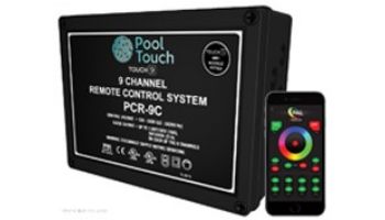 PAL Lighting Color Touch PCR-9CU Pool Automation 9-Channel Wireless Control System for Evenglow and PAL-4 LED Multi-Color Lights | 60W 12V | 42-PCR-9CUW