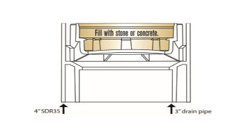 Pour-A-Lid 6" Square Deck Drain Cover | Tan | DC601 TAN