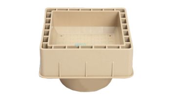 Pour-A-Lid 6" Square Deck Drain Cover | Tan | DC601 TAN