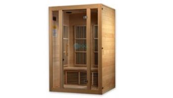 Golden Designs Maxxus Seattle Edition 2-Person Low EMF FAR Infrared Carbon Sauna | Hemlock | MX-J206-01