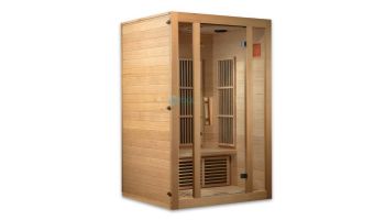 Golden Designs Maxxus Seattle Edition 2-Person Low EMF FAR Infrared Carbon Sauna | Hemlock | MX-J206-01