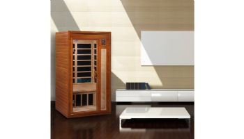 Golden Designs Dynamic Barcelona 1-2 Person Low EMF FAR Infrared Sauna | Hemlock | DYN-6106-01