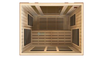 Golden Designs Dynamic Bellagio 3-Person Low EMF FAR Infrared Sauna | Hemlock | DYN-6306-01