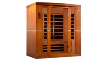 Golden Designs Dynamic Bergamo 4-Person Low EMF FAR Infrared Sauna | Hemlock | DYN-6440-01